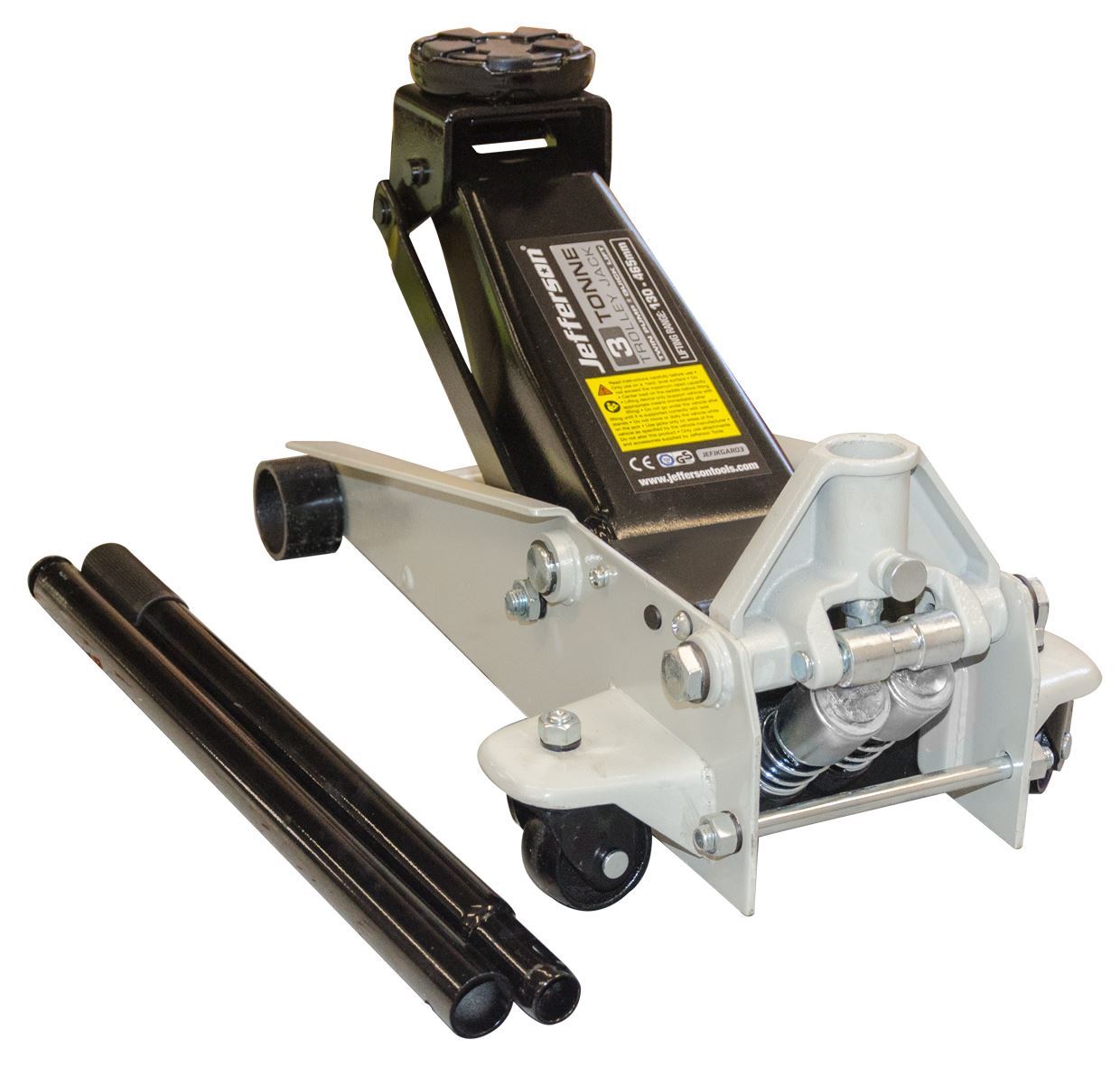 3 Tonne Garage Jack with Compatible Rubber Pad & Spares