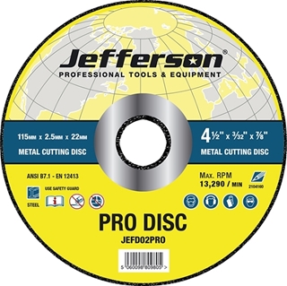 4.5" Metal Cutting Abrasive Disc 22mm Bore
