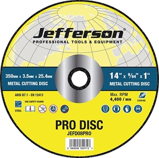 14" Metal Cutting Abrasive Disc 25.4mm Bore