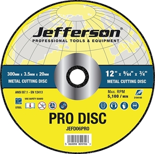 12" Metal Cutting Abrasive Disc 20mm Bore