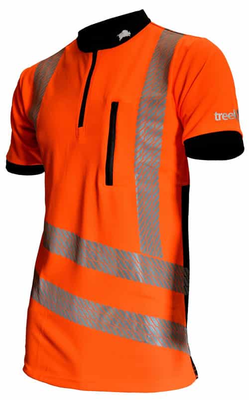 Treehog S/S Polo Shirt – Hi Vis Orange